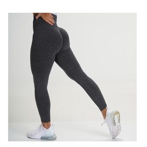 Nvgtn Black/Grey speckled seamless leggings